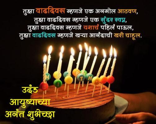 Happy Birthday Wishes In Marathi Language Text